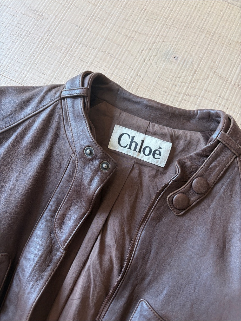 Chloé leather bomber jacket - Picture 2 of 7